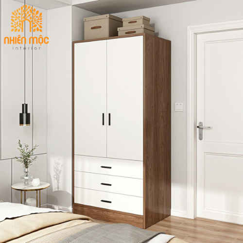 Tủ quần áo gỗ MDF thiết kế nhỏ gọn – NMTA24