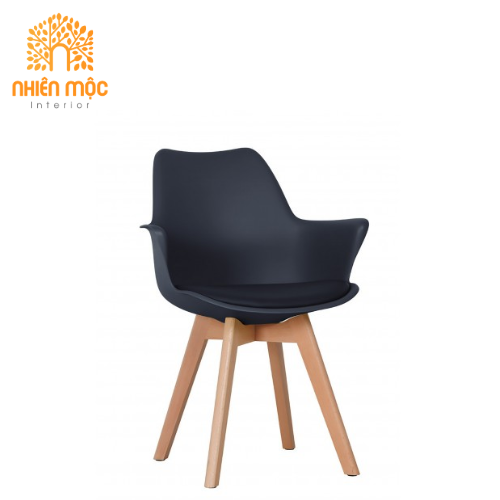 Ghế nhựa đúc chân gỗ beech – NMGN4