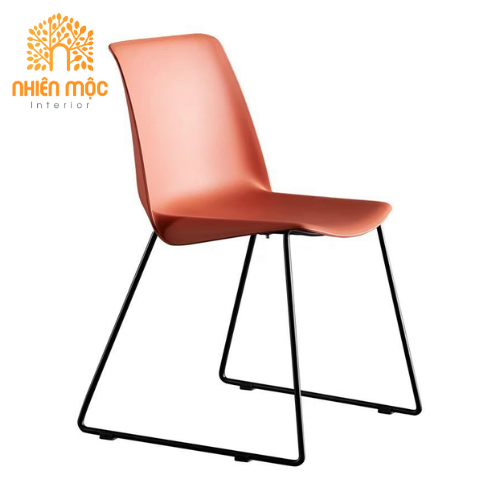 Ghế lưng nhựa chân thép sơn tĩnh điện – NMGN10
