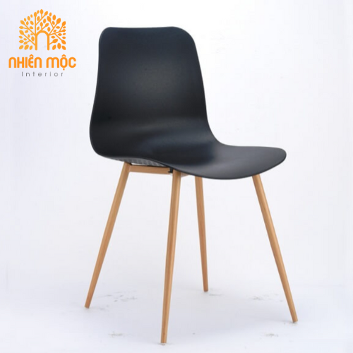 Ghế nhựa chân sơn giả gỗ hiện đại – NMGN16